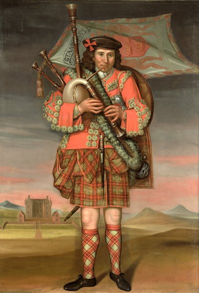 Portrait of William Cumming, Piper to the Laird of Grant, 1714 by Richard Waitt